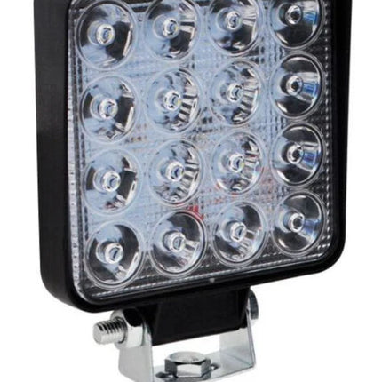 16 LED SQUARE LIGHT METAL HEAVY BODY 24V LED-221