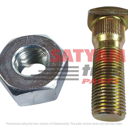 A1 REAR WHEEL BOLT SWARAJ WITH 32 AF PLAIN NUT (M16 X 1.5 X  58.50) STY 29287A1