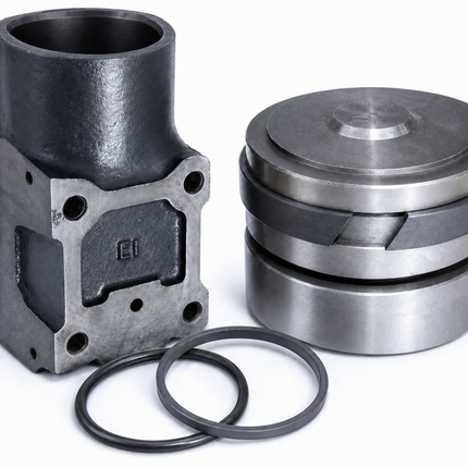 HYD RAM CYL WITH PISTON & TEFLONE RING 93 MM 2RG PISTON STY 124A