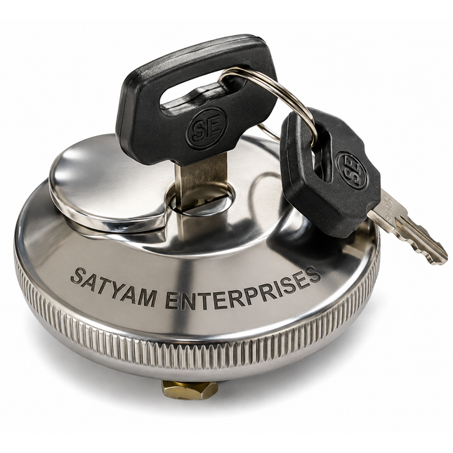 DIESEL TANK CAP TAFE WITH KEY (2 COMPUTERISED KEY IN BRASS) STY 27591