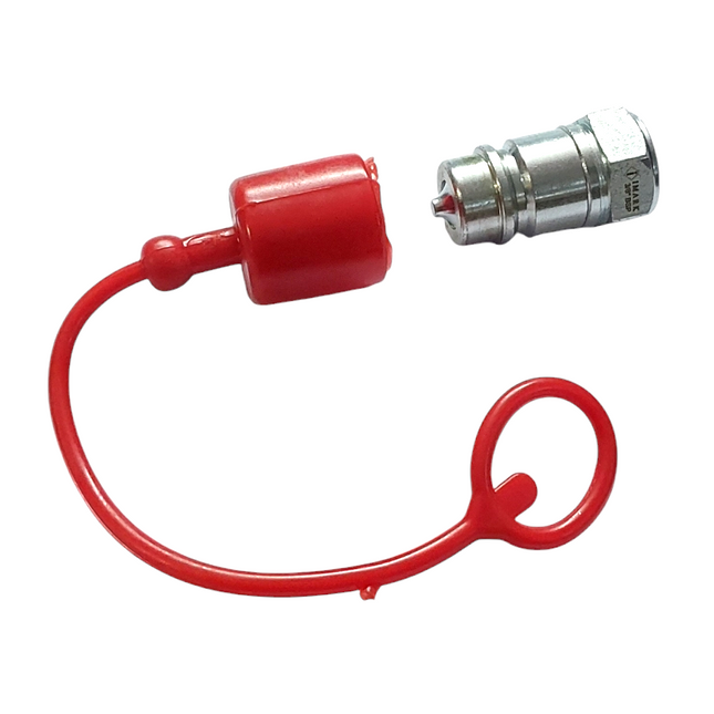 MALE COUPLING ONLY QRC (PUSH TYPE, 3/8 BSP) WITH RUBBER CAP STY 324A