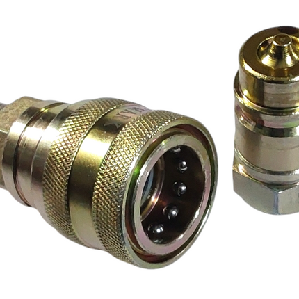 MALE FEMALE COUPLING GREEN TRACTOR (QRC, 3/8 X 13/16 UNF) STY 31666