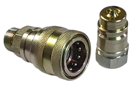 MALE FEMALE COUPLING GREEN TRACTOR (QRC, 3/8 X 13/16 UNF) STY 31666