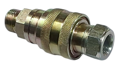 MALE FEMALE COUPLING GREEN TRACTOR (QRC, 3/8 X 13/16 UNF) STY 31666