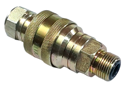 MALE FEMALE COUPLING GREEN TRACTOR (QRC, 3/8 X 13/16 UNF) STY 31666