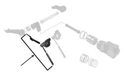 HYD LIFT DRAFT CONTROL LINK ASSY MF-245 WITH D.C. ROD WITH BOLT - STY 7